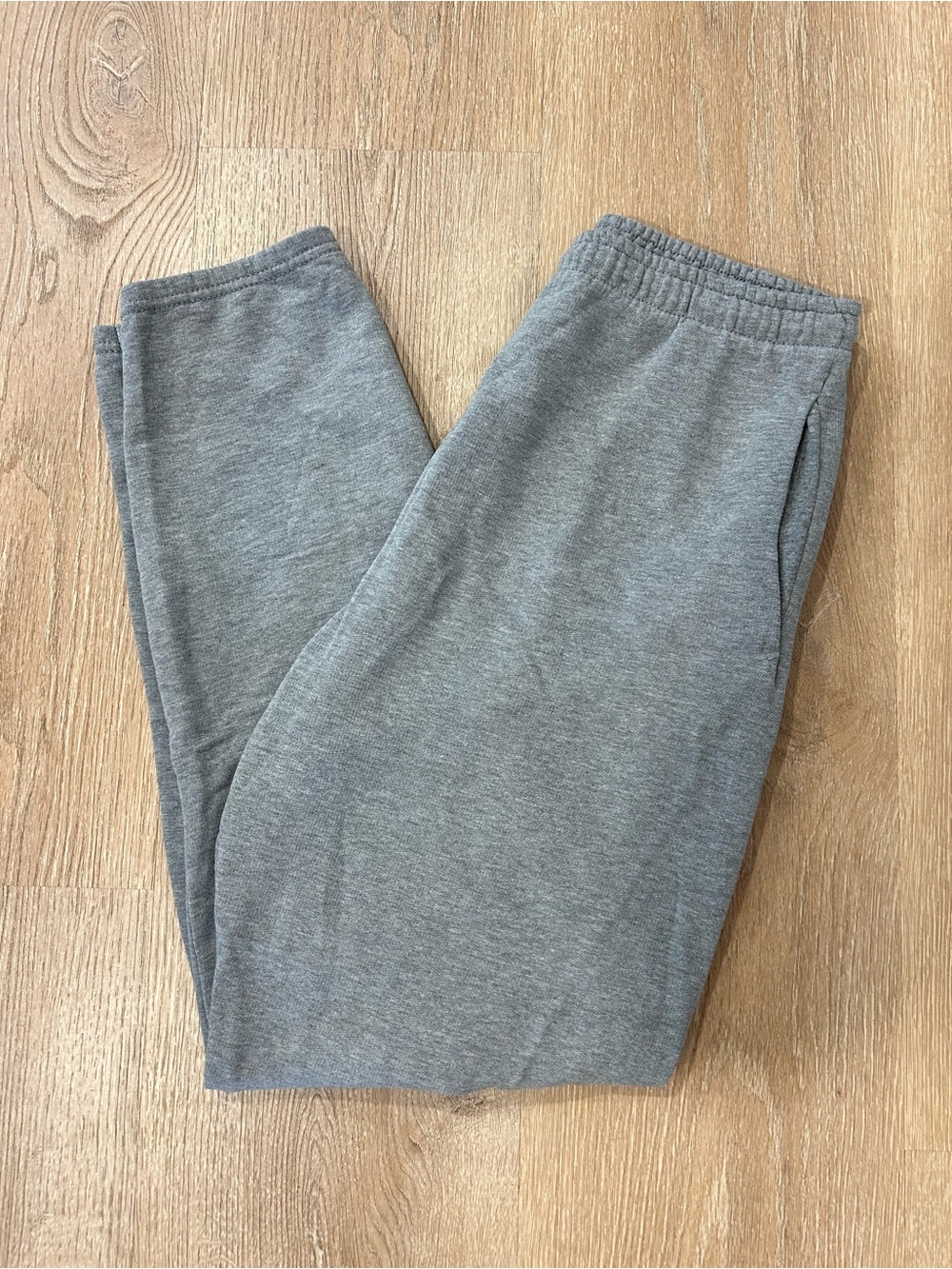 Athletic Works Gray Elastic Waist Jogger Sweatpants